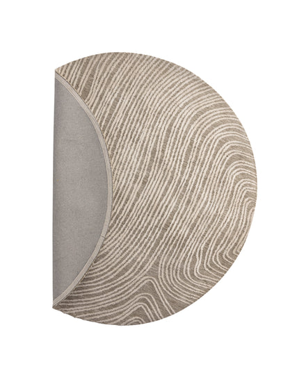 Melle Mikropolyester - 200*200- -Rund-Elfenbensbeige