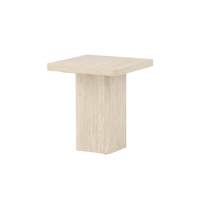 Qvart sohvapöytä 50x50x56 cm - travertiininvärinen