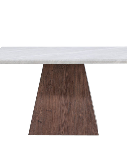 Журнальный столик Cael 80x80x45 cm - МДФ 3D-бумага мокко / под камень