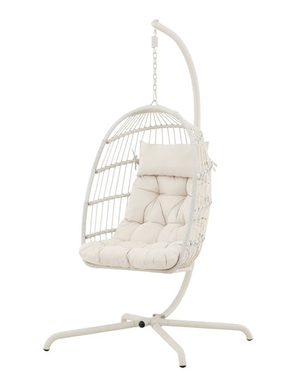 Trezza Haning Chair - Beige / Beige