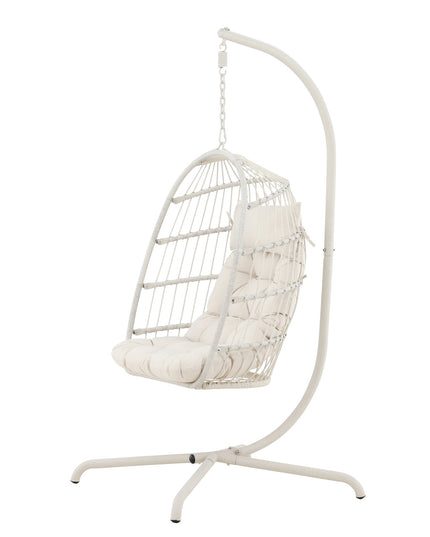Trezza Haning Chair - Beige / Beige