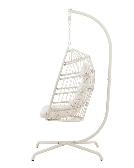 Trezza Haning Chair - Beige / Beige