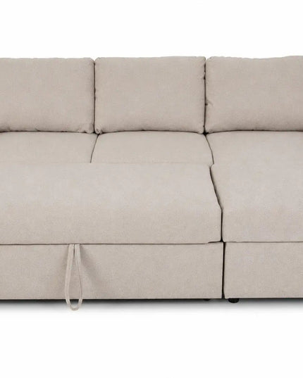 Aava vuodedivaaani Beige - pussijousitettu - KalusteDuo_Huonekaluliike_vuodedivaani