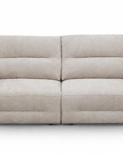 Argo 3‑istuttava sähkömekanismisohva – beige, USB‑portit - #KalusteDuo_#Huonekaluliike_3 istuttava sohva