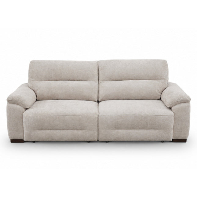 Argo 3‑istuttava sähkömekanismisohva – beige, USB‑portit - #KalusteDuo_#Huonekaluliike_3 istuttava sohva