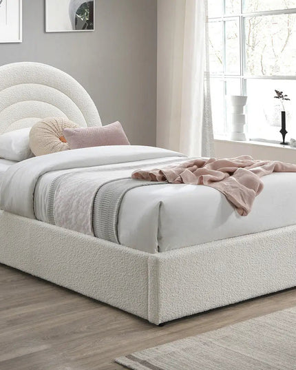 Ariel sänky säilytystilalla 90 - 120/200 cm – valkoinen teddy - KalusteDuo_Huonekaluliike_lastensänky
