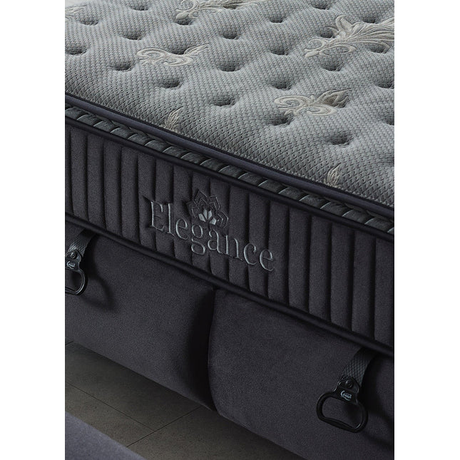 Bella jenkkisänky LED‑sängynpäädyllä – Elegance‑patja 7-vyöhykkeinen - #KalusteDuo_#Huonekaluliike_Jenkkisänky