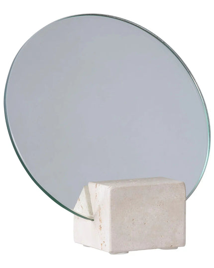 Bella Travertine — pöytäpeili Ø18 cm - KalusteDuo_Huonekaluliike_peili
