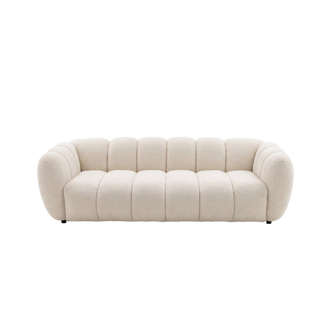 Bobo 3-istuttava sohva - beige bouclé - #KalusteDuo_#Huonekaluliike_Sohva