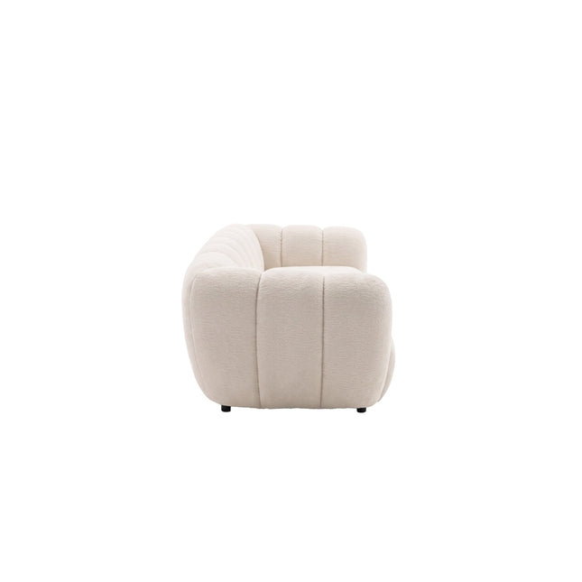 Bobo 3-istuttava sohva - beige bouclé - #KalusteDuo_#Huonekaluliike_Sohva