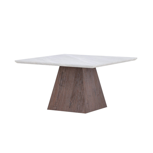 Cael sohvapöytä 80x80x45 cm - MDF 3D-paperi mocca / kivenvärinen - #KalusteDuo_#Huonekaluliike_Pöytä