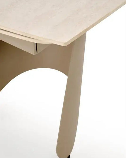 Cashmere ruokapöytä 180 - 260 cm travertiini kansi - KalusteDuo_Huonekaluliike_keittiönpöytä