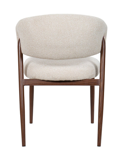 Cavi ruokatuoli - tumma pähkinä / beige - #KalusteDuo_#Huonekaluliike_Ruokatuoli