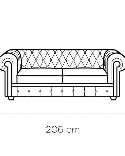 Chesterfield sohvaryhmä aidolla nahalla - KalusteDuo_Huonekaluliike_sohvaryhmä