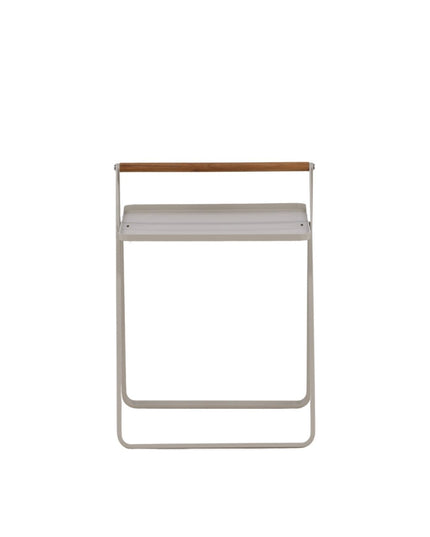 Clarin sivupöytä teräs - beige / suorakaide 40*45*50 - KalusteDuo_Huonekaluliike_Pöytä ulkokäyttöön
