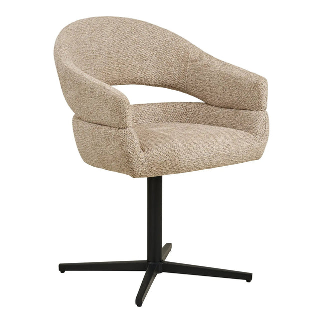 Dover ruokatuoli beige – pyörivä - #KalusteDuo_#Huonekaluliike_Ruokailutuoli