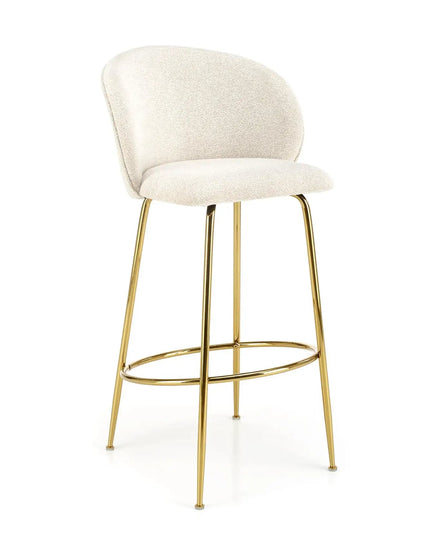 Elisabeth baarituoli beige/kulta - KalusteDuo_Huonekaluliike_Baarituoli
