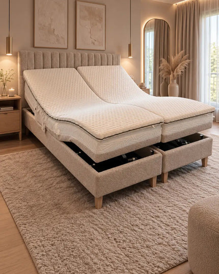 Ergo Memory säätösänky – memory foam - kaikki koot - petauspatjan ja päädyn kanssa - KalusteDuo_Huonekaluliike_Moottorisänky
