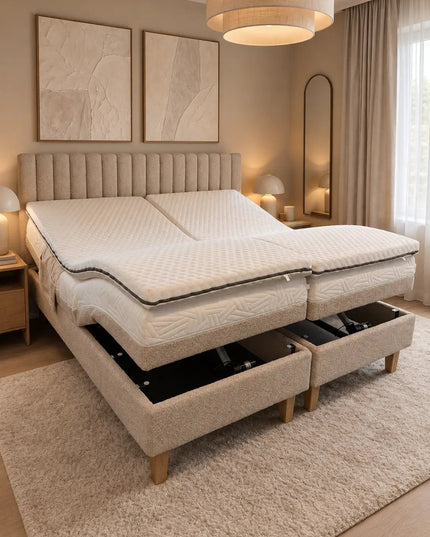 Ergo Memory säätösänky – memory foam - kaikki koot - petauspatjan ja päädyn kanssa - KalusteDuo_Huonekaluliike_Moottorisänky