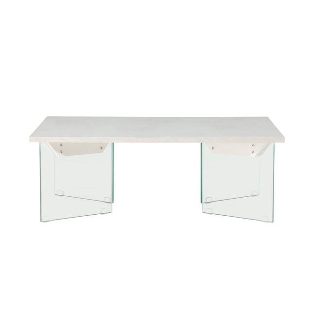 Ester sohvapöytä 120x80x42 cm - lasi / betoninvärinen - #KalusteDuo_#Huonekaluliike_Pöytä