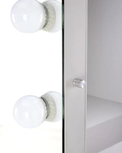 GlowBuddy seisova peili 170x87 cm — hopea, LED - valaistus - KalusteDuo_Huonekaluliike_Peili