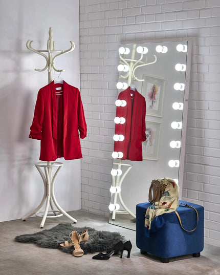 GlowBuddy seisova peili 170x87 cm — hopea, LED - valaistus - KalusteDuo_Huonekaluliike_Peili