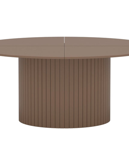 Härön ruokapöytä ø180cm - ruskea MDF - KalusteDuo_Huonekaluliike_Ruokapöytä