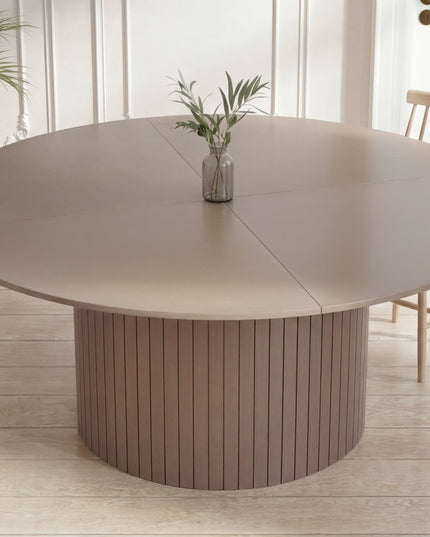 Härön ruokapöytä ø180cm - ruskea MDF - KalusteDuo_Huonekaluliike_Ruokapöytä