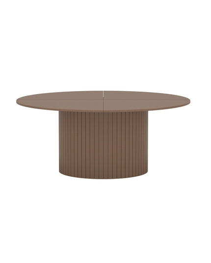 Härön ruokapöytä ø180cm - ruskea MDF - KalusteDuo_Huonekaluliike_Ruokapöytä