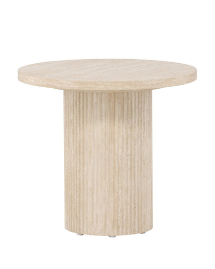 Härön sohvapöytä ø50x45 cm - travertiininvärinen - #KalusteDuo_#Huonekaluliike_Pöytä