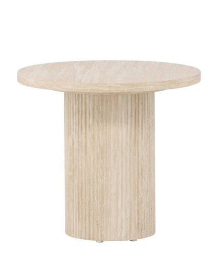 Härön sohvapöytä ø50x45 cm - travertiininvärinen - #KalusteDuo_#Huonekaluliike_Pöytä