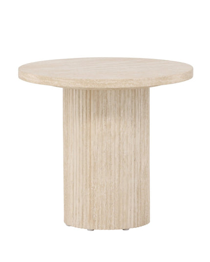 Härön sohvapöytä ø50x45 cm - travertiininvärinen - #KalusteDuo_#Huonekaluliike_Pöytä