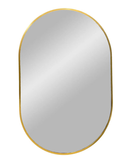 Halo Messinki peili 50 x 80 cm — messinkinen soikea seinäpeili - KalusteDuo_Huonekaluliike_peili