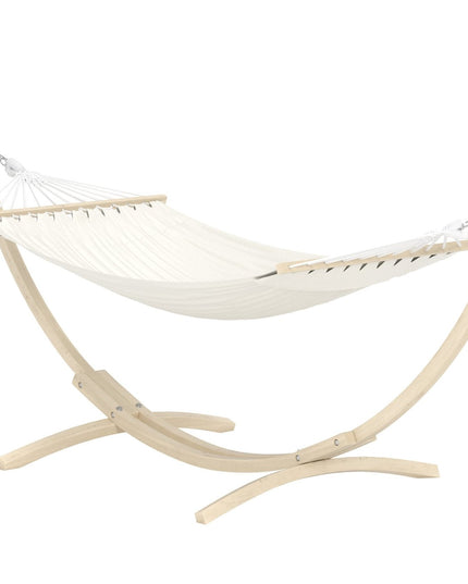 Hedvig riippumatto - valkolakattu / beige - KalusteDuo_Huonekaluliike_Aurinkotuoli