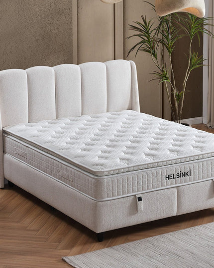 Helsinki comfort jenkkisänky säilytystilalla – valkoinen, koot 160x200 ja 180x200 - #KalusteDuo_#Huonekaluliike_Jenkkisänky