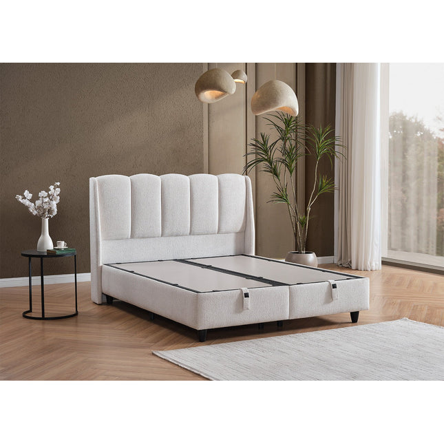 Helsinki comfort jenkkisänky säilytystilalla – valkoinen, koot 160x200 ja 180x200 - #KalusteDuo_#Huonekaluliike_Jenkkisänky