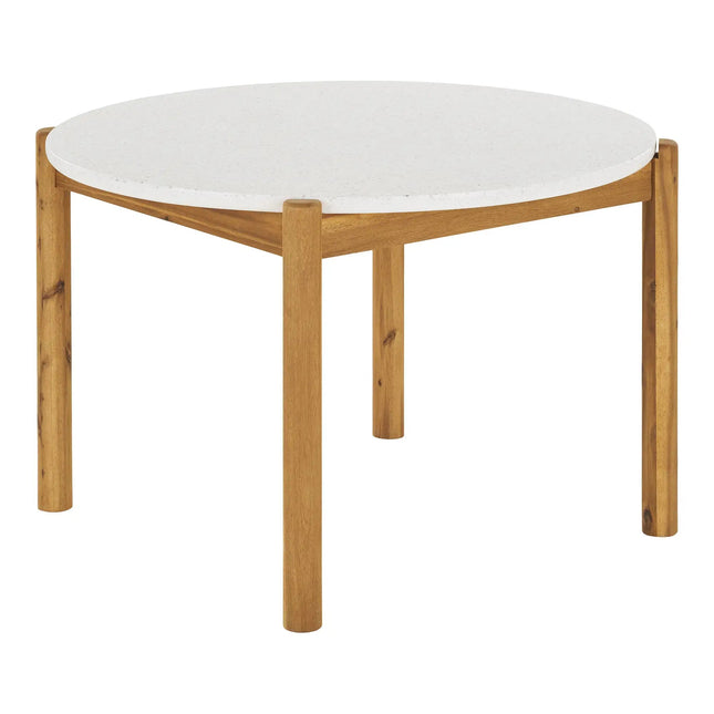 House Nordic Terracina ‑ruokailuryhmä ø120 cm – 4 hengelle, beige - KalusteDuo_Huonekaluliike_pihakaluste setti