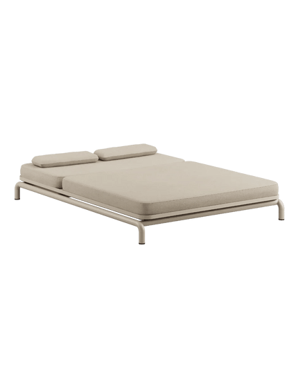 Kirra Double Sunbed - hiekka tai harmaa väri - KalusteDuo_Huonekaluliike_Aurinkovuode