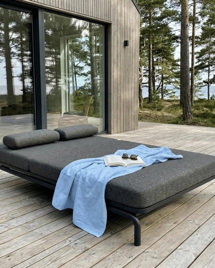 Kirra Double Sunbed - hiekka tai harmaa väri - KalusteDuo_Huonekaluliike_Aurinkovuode