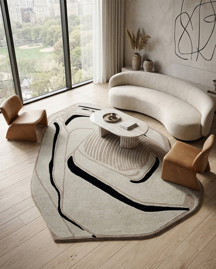 Klein villamatto – taiteellinen design ja orgaaninen muoto - #KalusteDuo_#Huonekaluliike_Matto