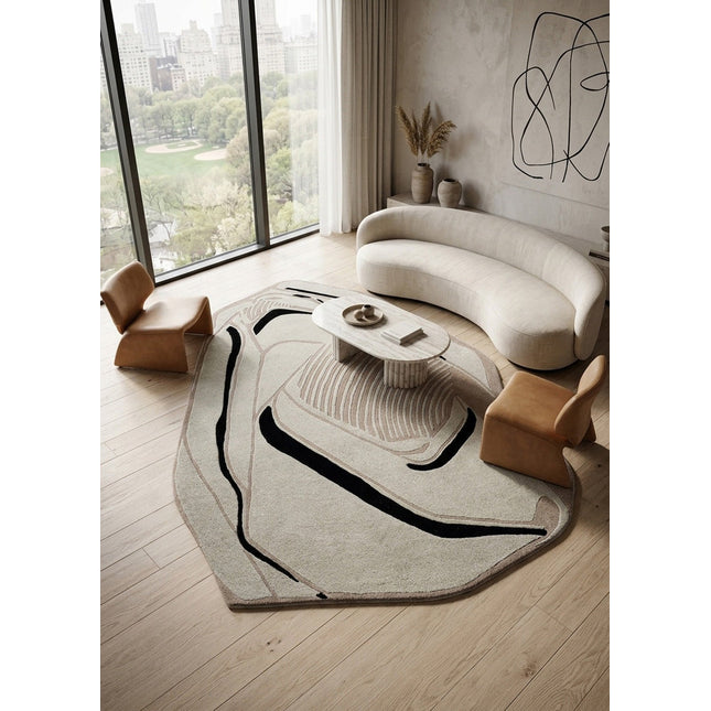 Klein villamatto – taiteellinen design ja orgaaninen muoto - #KalusteDuo_#Huonekaluliike_Matto
