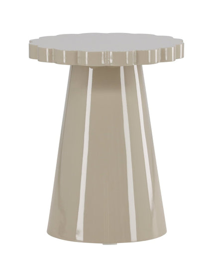 Krull sivupöytä φ45x55 cm - MDF kiiltävä beige - KalusteDuo_Huonekaluliike_Pöytä