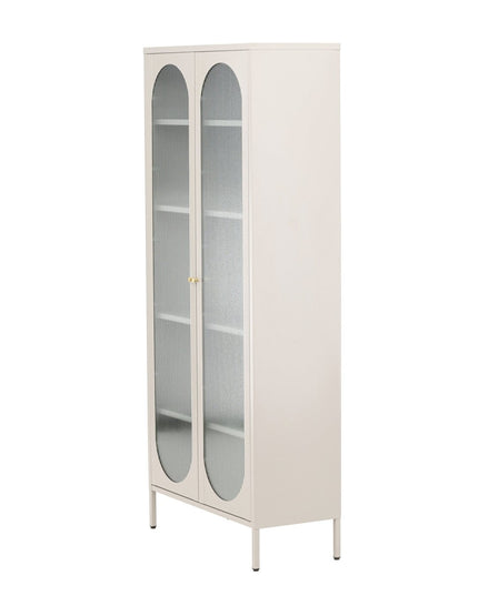 Lima vitriinikaappi - beige - #KalusteDuo_#Huonekaluliike_Vitriini