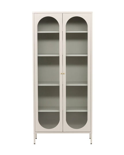 Lima vitriinikaappi - beige - #KalusteDuo_#Huonekaluliike_Vitriini