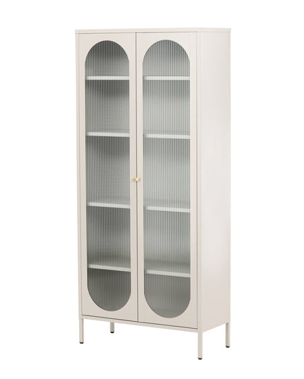 Lima vitriinikaappi - beige - #KalusteDuo_#Huonekaluliike_Vitriini