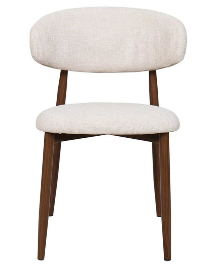 Lulu ruokatuoli - beige / pähkinä - KalusteDuo_Huonekaluliike_Ruokatuoli