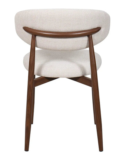 Lulu ruokatuoli - beige / pähkinä - KalusteDuo_Huonekaluliike_Ruokatuoli