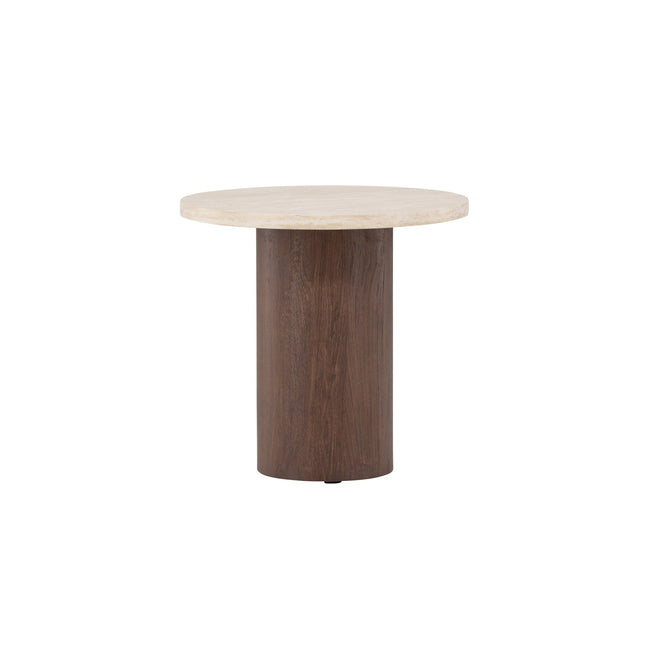 Megg sohvapöytä ø50x50 cm - mocca/ travertiininvärinen - #KalusteDuo_#Huonekaluliike_Pöytä