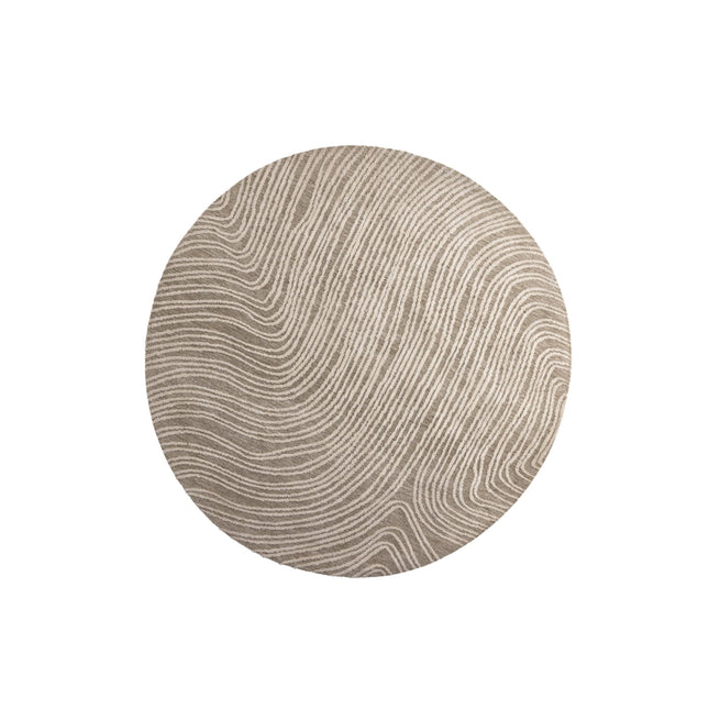 Melle mikropolyesteri - 200*200 - Pyöreä-Norsunluu beige - KalusteDuo_Huonekaluliike_Matto