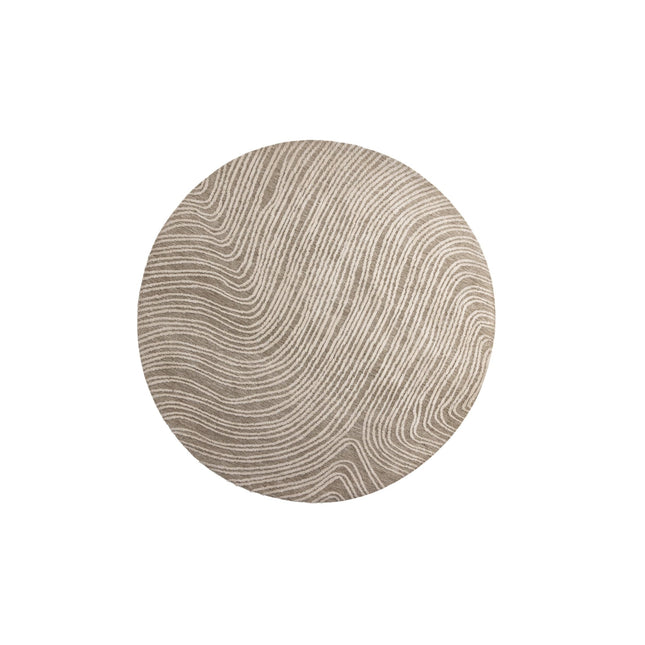 Melle mikropolyesteri - 200*200 - Pyöreä-Norsunluu beige - KalusteDuo_Huonekaluliike_Matto